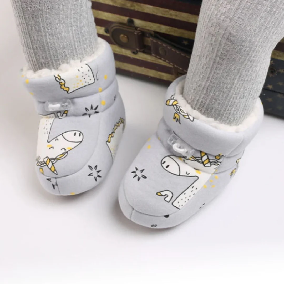 Chaussons Chaussettes Bébé Hiver Antidérapants | Premiers Pas Confortables – Image 4