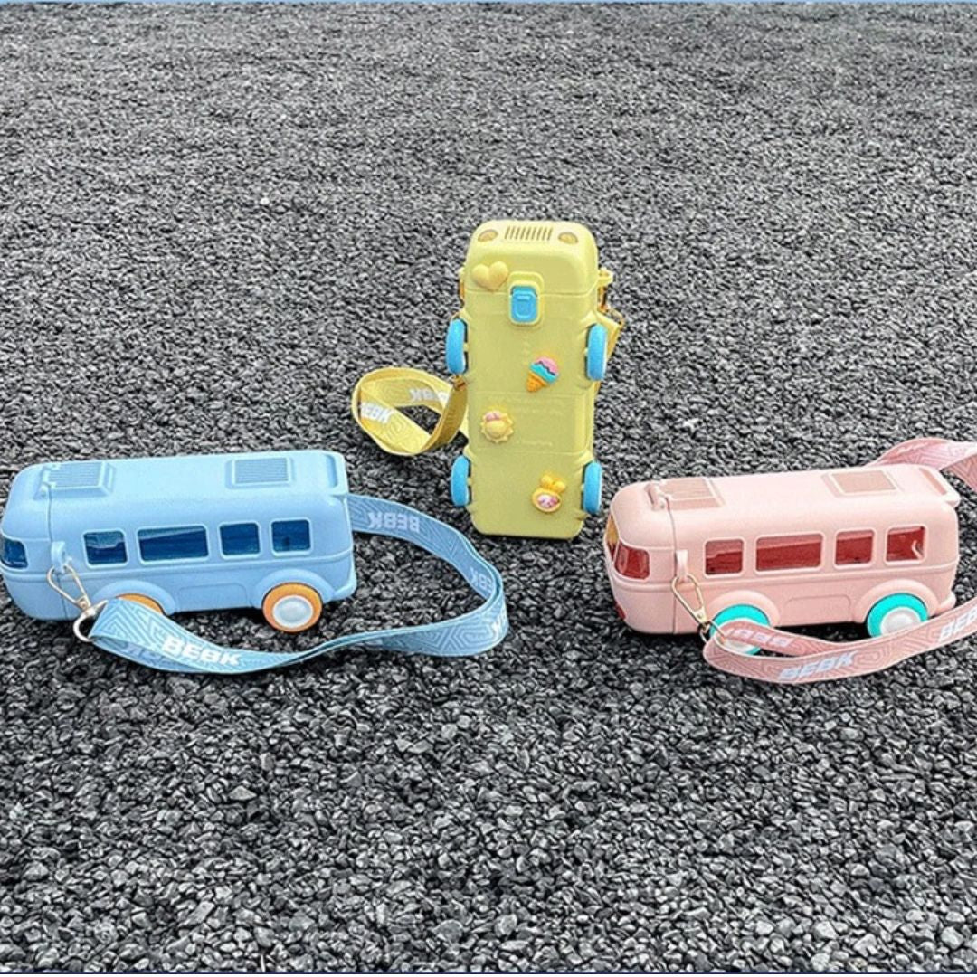 Gourde Enfant 500ml avec Paille | Bouteille Bus Bottle Watter™