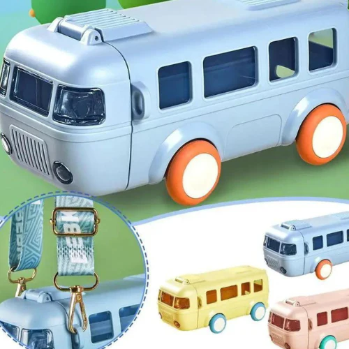 Gourde Enfant 500ml avec Paille | Bouteille Bus Bottle Watter™ – Image 5