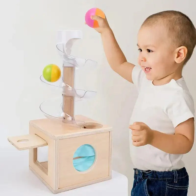 Tour Spirale Montessori en Bois avec Balles Musicales – Image 5