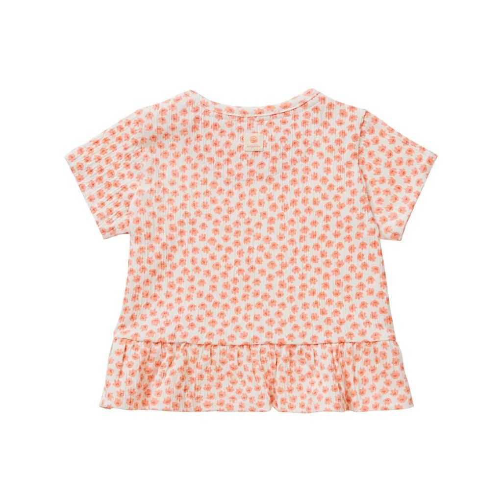 T-shirt - Floral corail - Noppies – Image 3