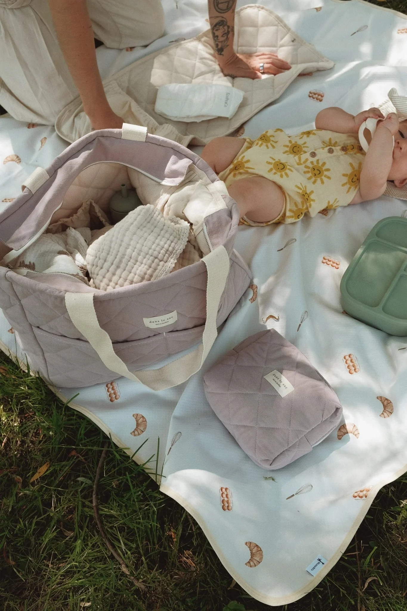 Sac à couches - Lilas - Dans le sac – Image 3