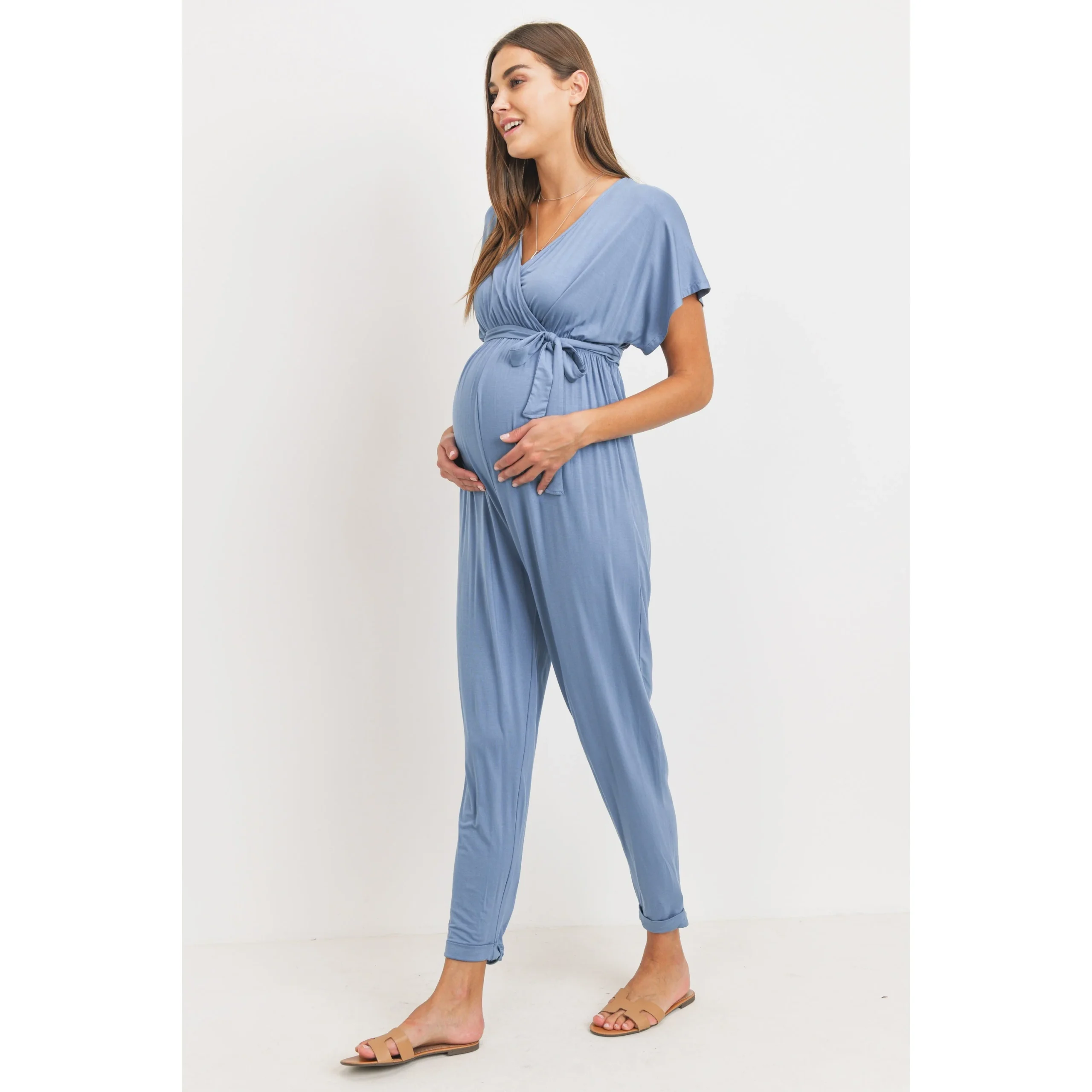Combinaison allaitement manches kimono - Bleu ciel - Hello Miz – Image 3