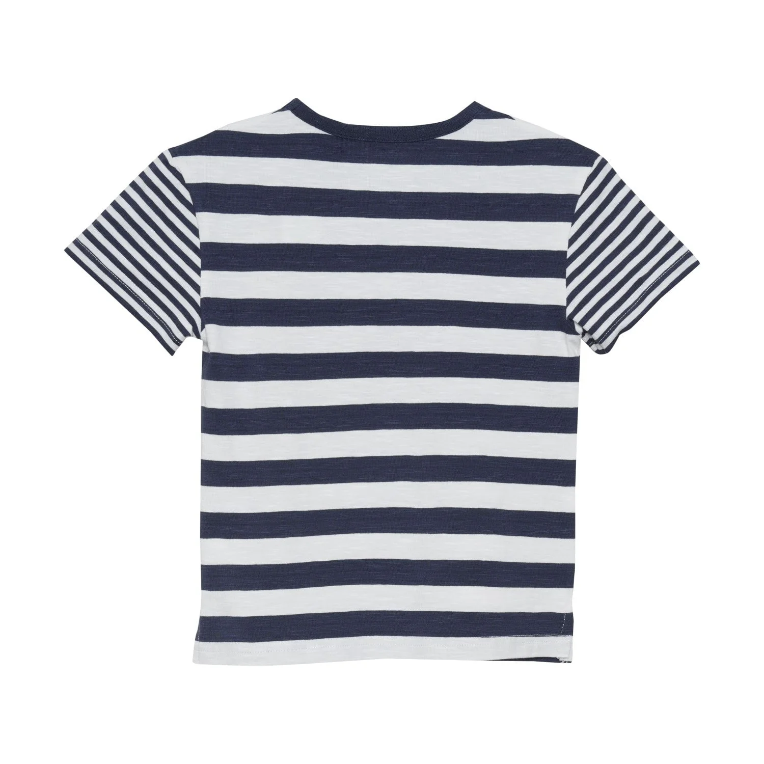 T-shirt - Rayé marine et blanc motif de palmier - Minymo – Image 2