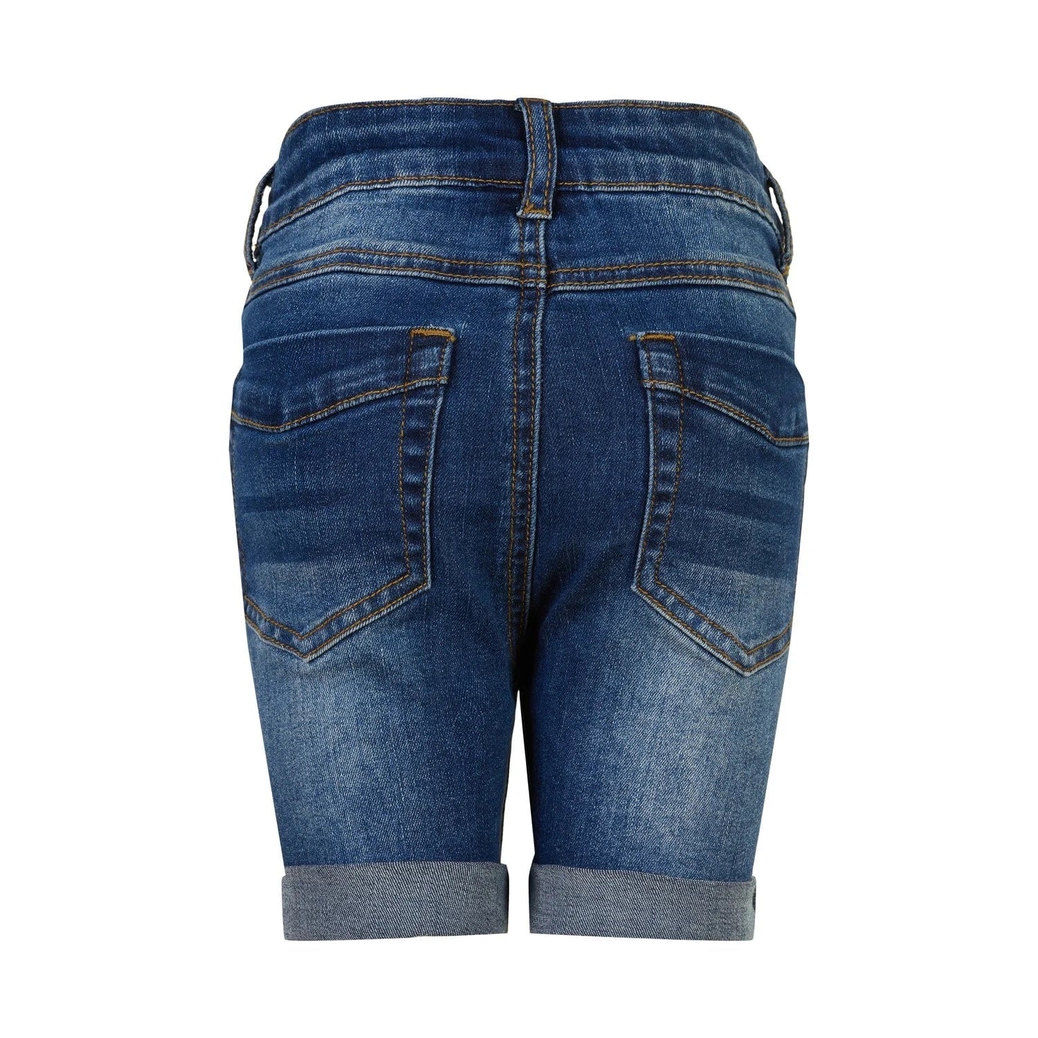 Short jeans - Bleu foncé délavé fille - En Fant – Image 2
