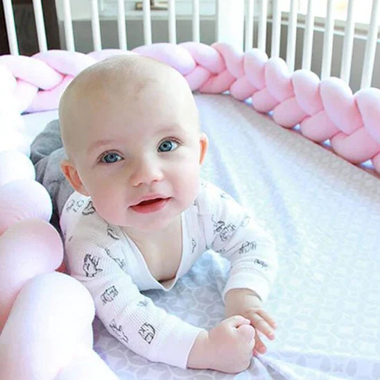 Tour de Lit Tresse ROSE™ – Protection Douce et Sécurisée pour Bébé – Image 3