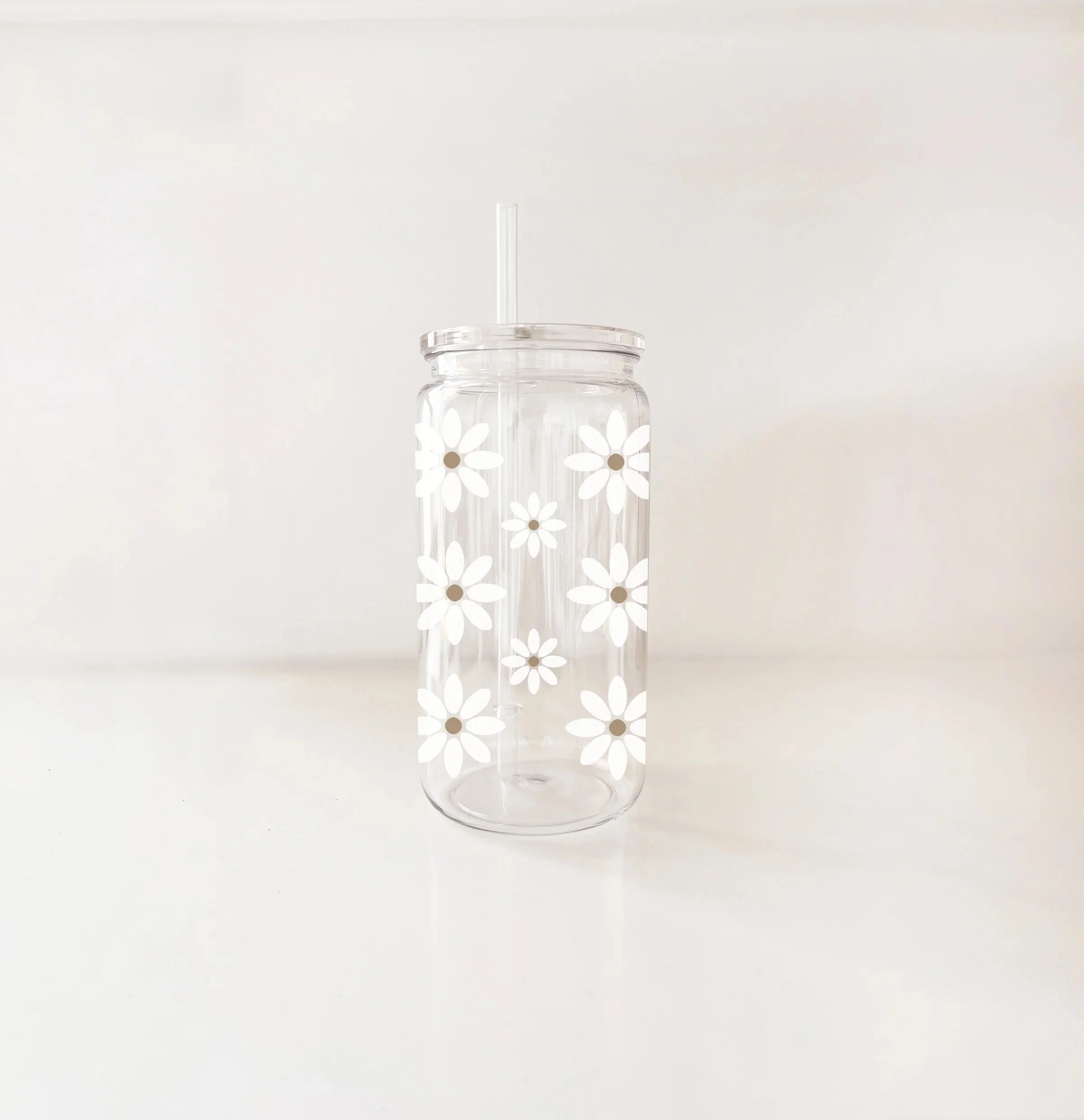 Verre en plastique 16 0z - Fleurs de lune - Mömy